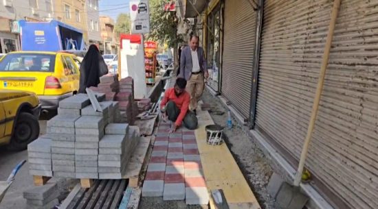 ساماندهی معابر شهرک امام حسین(ع) توسط شهرداری منطقه شش اسلامشهر